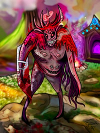 a demon between battles