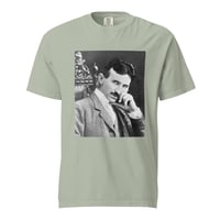 Image 5 of Nikola Tesla Portrait Unisex garment-dyed heavyweight t-shirt
