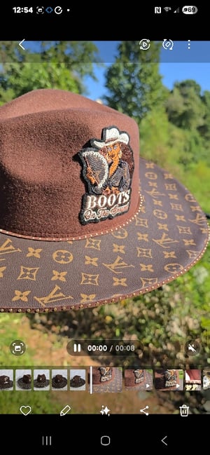 Image of Fedora hat & 4 Stack Bracelets 