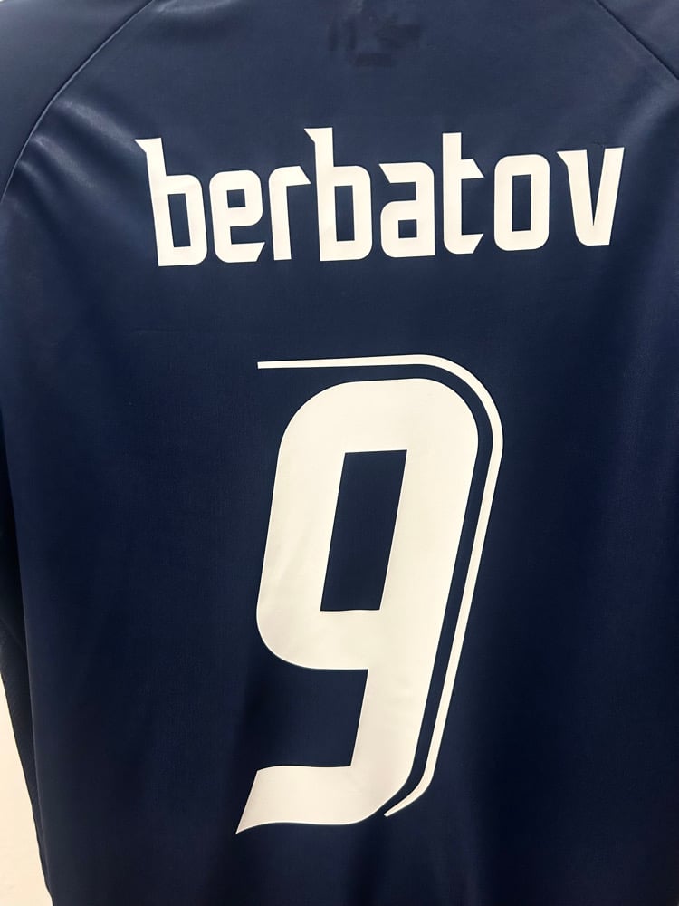 Image of Tottenham Hotspur “BERBATOV 9” 2007/08 Away Shirt + UEFA patch (XL)
