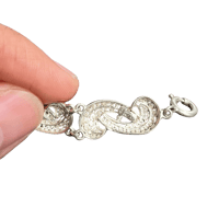 Image 5 of Alice Caviness German .925 Silver Filigree Bracelet 
