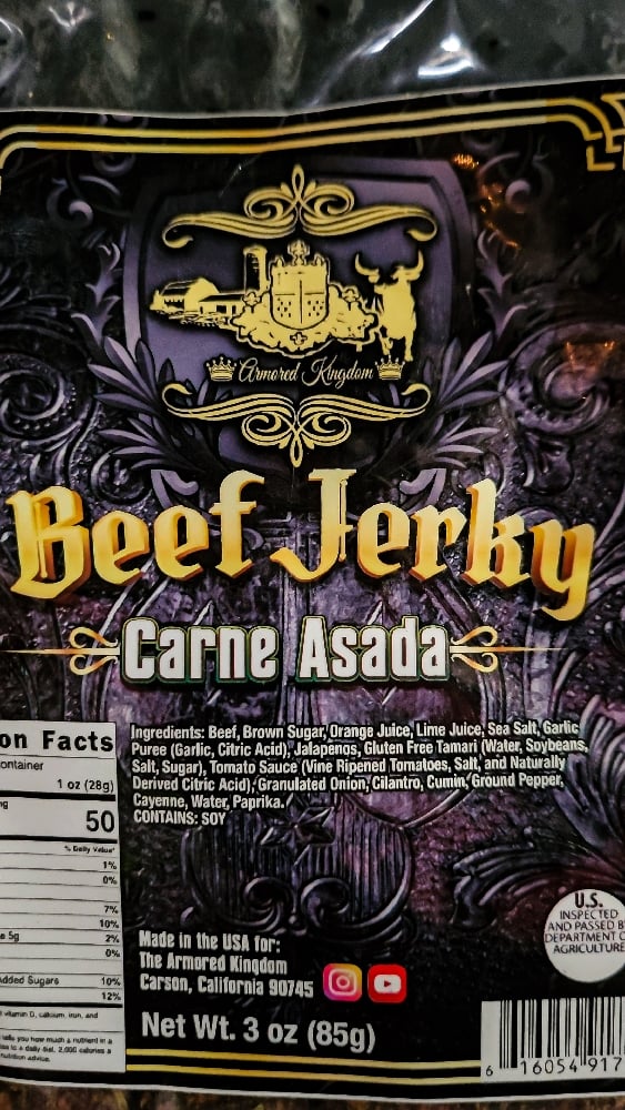 ๐The Armored Kingdom Carne Asada Beef Jerky ๐