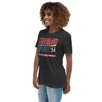 Image 15 of Trump Vance 24 Grunge Stars and Stripes Women's Relaxed T-Shirt
