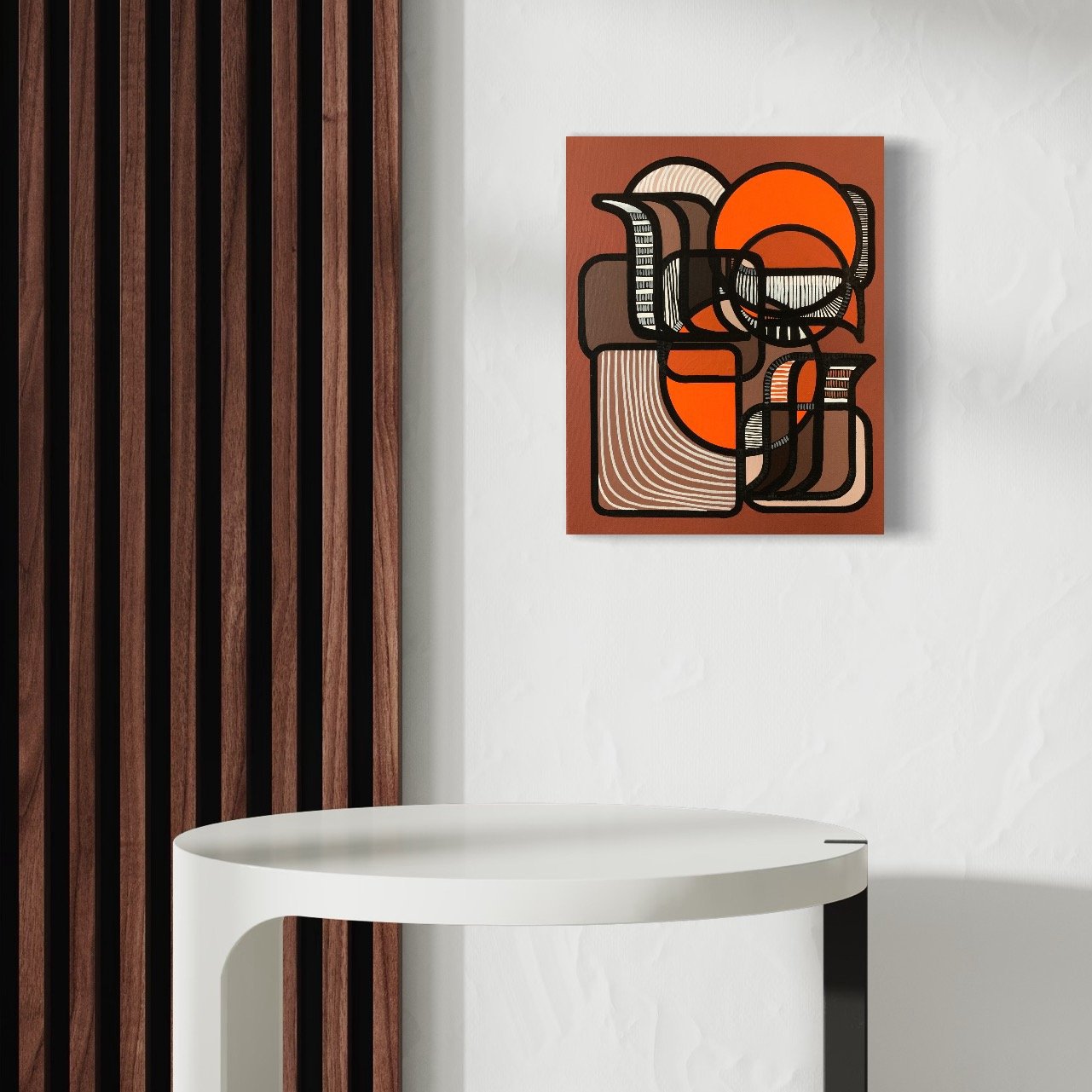 Image of 'Radiant Earth' Acrylic Painting on Stretched Canvas