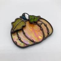 Image 3 of Iridescent Orange Pumpkin Suncatcher 