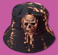 Image 1 of “BAD GIRLS” BLEACH PAINTED BLACK BUCKET HAT