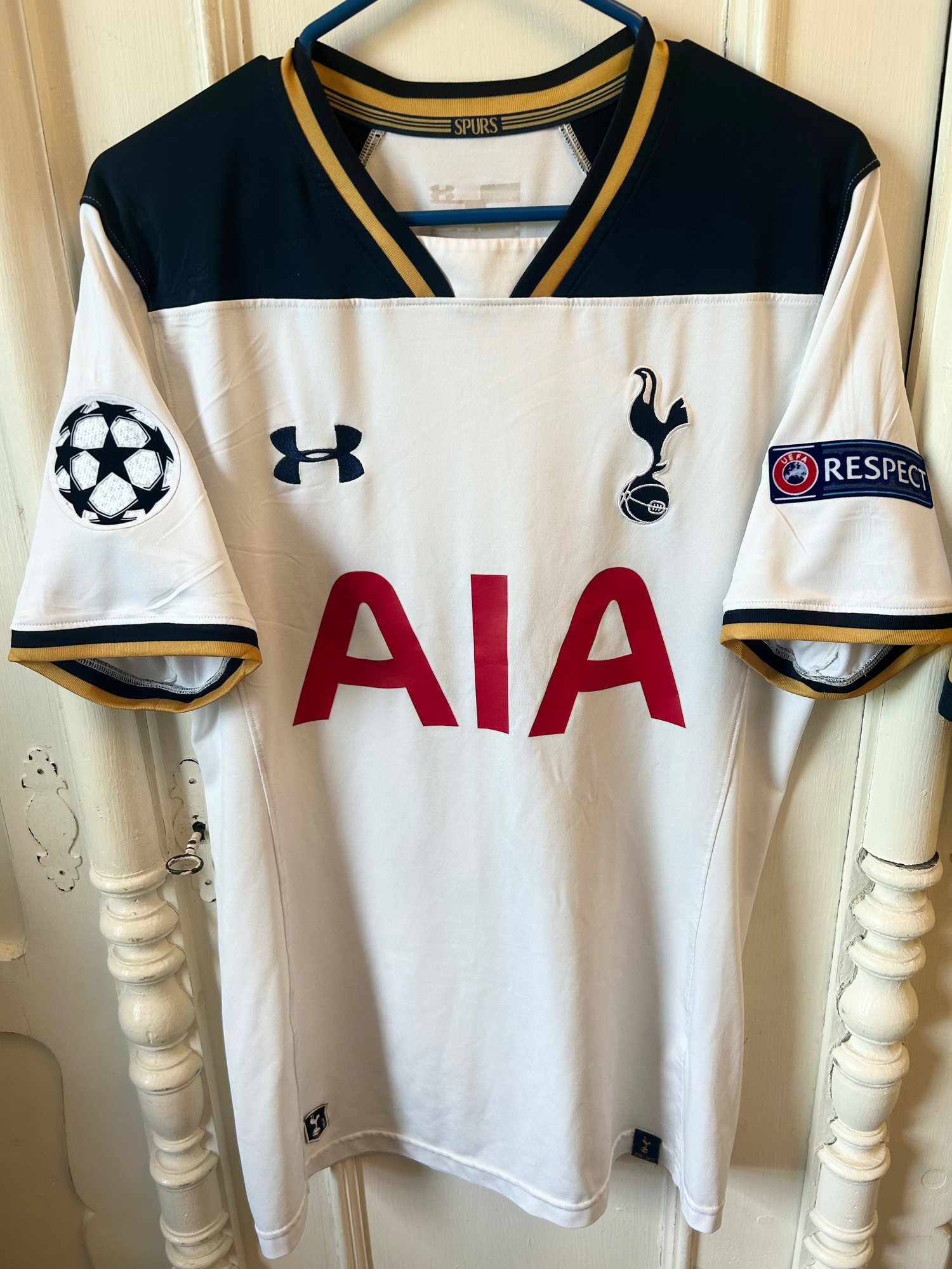 Image of Tottenham Hotspur “DEMBÉLÉ 19” 2016/17 Home Shirt + UCL patches (M)