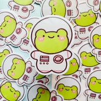Image 1 of Astronaut Froggo Vinyl Sticker