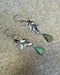 Image of Large Stem and Leaf Turquoise Earrings