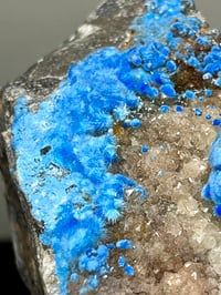 Image 13 of Rare Cyanotrichite On Quartz Matrix Specimen | Guizhou China
