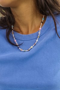 Image 1 of little gem pearl necklace 