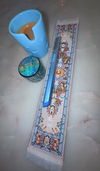 “HOT KNIFE HERE” rug 