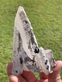Image 21 of Mongolian Quartz with Calcite and Hematite Flowers #1617