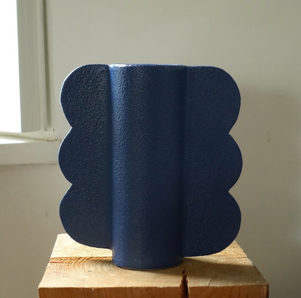 Image of Blue Ink Blot Vase