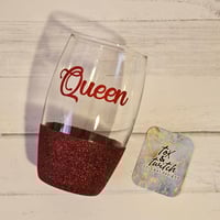 Image 1 of Queen Glitter Glass