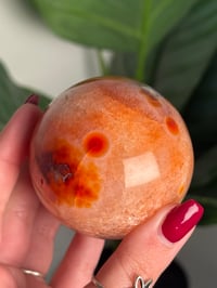 Image 2 of BLUE CARNELIAN SPHERE -MADAGASCAR- B