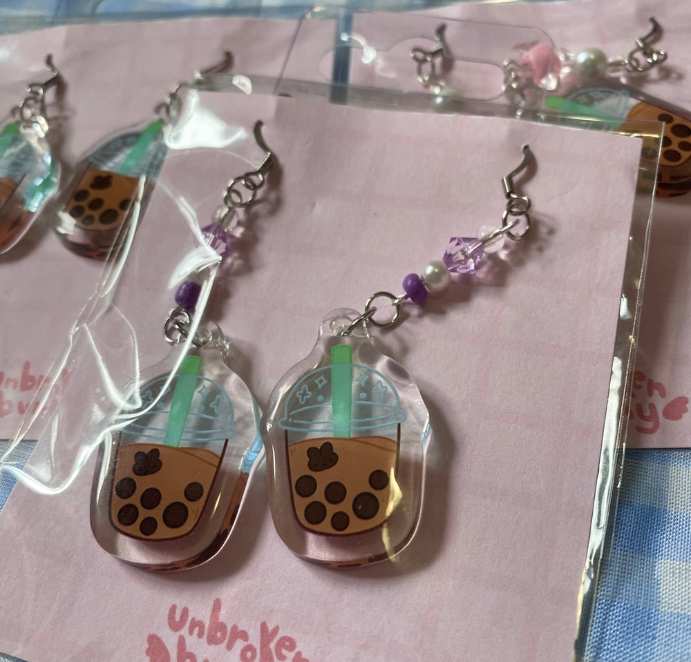 Boba Bunny Earrings 