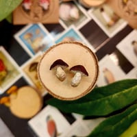 Image 7 of Kolczyki wkrętki z grzybkami 🍄