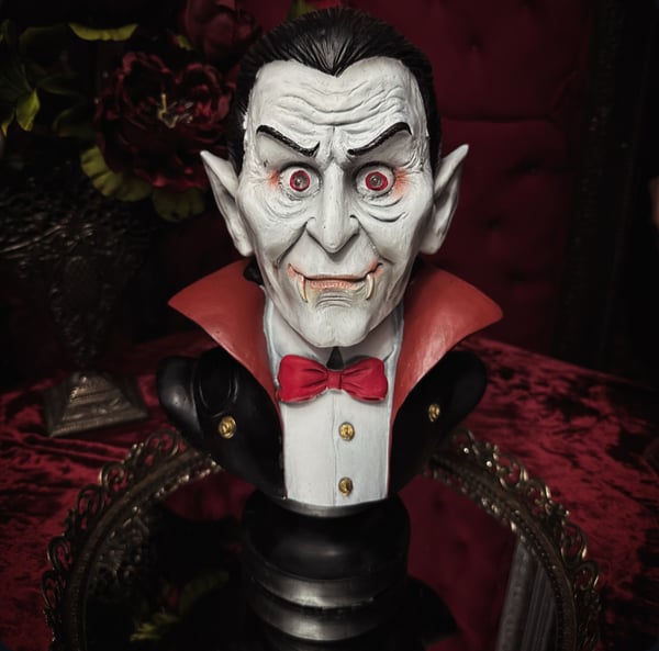 Image of Dracula Bust Statue