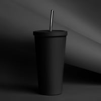 Image 2 of Insulated tumbler with a straw