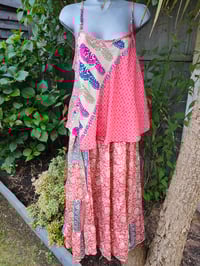 Image 7 of Zara Split Skirt- peachy pink