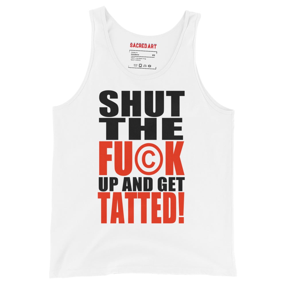 Image of “STFUAGT” White Tank Top