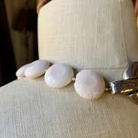 Image 5 of Angel Skin Pink Coral Necklace with Silver Clasp