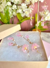 Image 3 of Falling Cherry Blossom Earrings