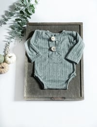 Image 1 of Photoshooting boys bodysuit | Asher-1 | 0-3 months | sage