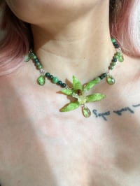 Image 3 of 💚Glow in the Dark Cymbidium Choker💚