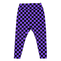 Image 1 of Purple Checker Plus Size Leggings
