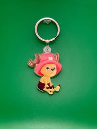 Image 2 of Cute Pirate Reindeer | Keychain