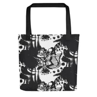 Image 4 of Black Cargo - Contemporary Urban Art Apparel  for the Woke - tribal  - All-Over Print Tote Bag
