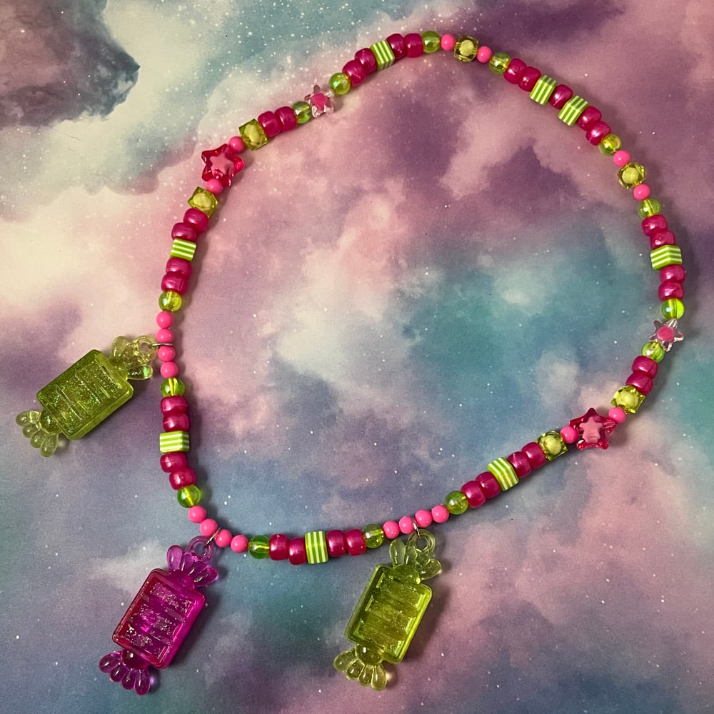 Image of Triple Candy Kandi Necklace