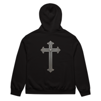 Image 4 of Oversized heavyweight hoodie (NO KING BUT JESUS)