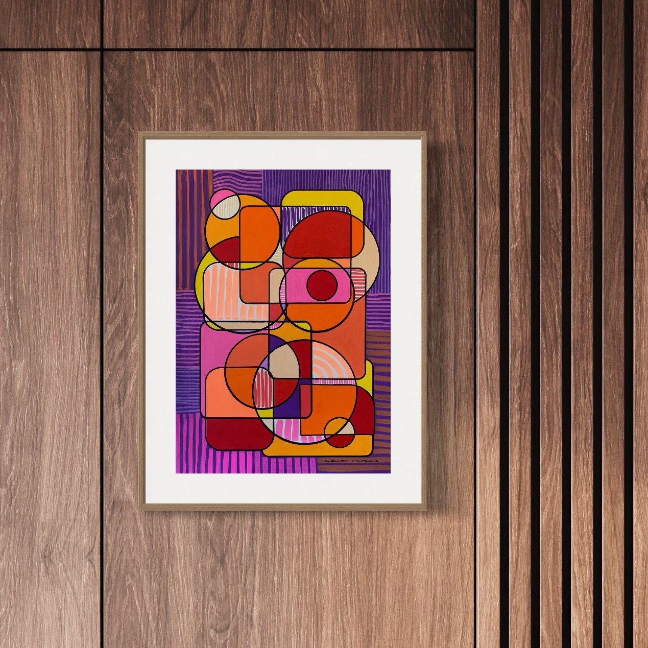 Image of 'Floating Along' Acrylic Painting on Paper