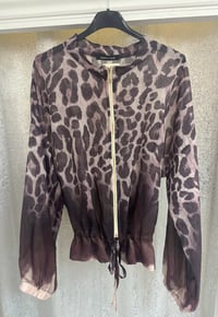 Image 2 of Skyler - Leopard Print Sheer Jacket