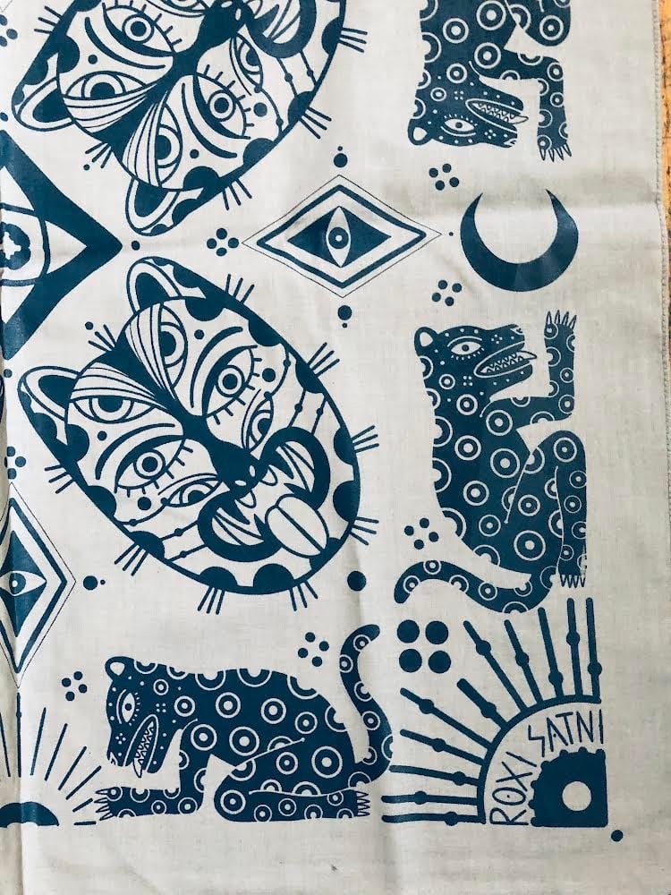 Bandana Ocelotl, gray and navy Image 2