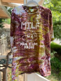 Image 1 of 3XL MILF Man I Love Frogs Tie Dye Shirt M8