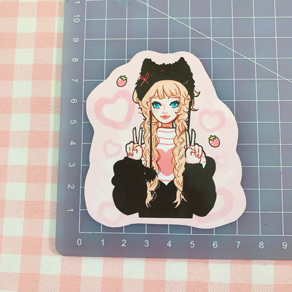 Image of Cat Style Vinyl Sticker 🐈‍⬛