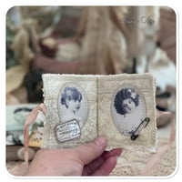 Image 8 of Vintage style button box and snippet book