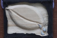 Image 4 of Jot Fau, Tears for fears - heurs et malheurs, 2023, wood, leather, rope, silk, 24,5 x 20,5 x 4,5cm 