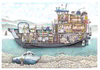 Image 1 of Dive Support Vessel No. 1 13” X 19”