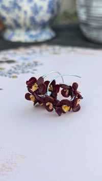 Image 2 of The Crimson Orchid Hoops