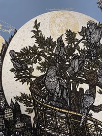 Image 5 of "La Conférence des Oiseaux - Kraft 350gr- Avec fond bleu -