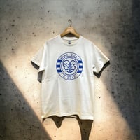 Image 1 of Mind, Body & Sole Logo T-shirt White / Royal Blue 
