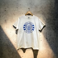 Image 1 of Mind, Body & Sole Logo T-shirt White / Royal Blue