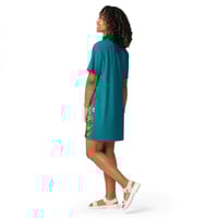 Image 3 of ONLY 2 AVAILABLE - Mizz Biloba - Spring Blue - All Over Print T-shirt Dress