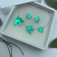 Image 2 of Zelený Náhrdelnik Ptáčci i jako sety