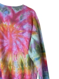 Image 8 of M Adult Crew Sweatshirt in Euphoia Spiral Ice Dye